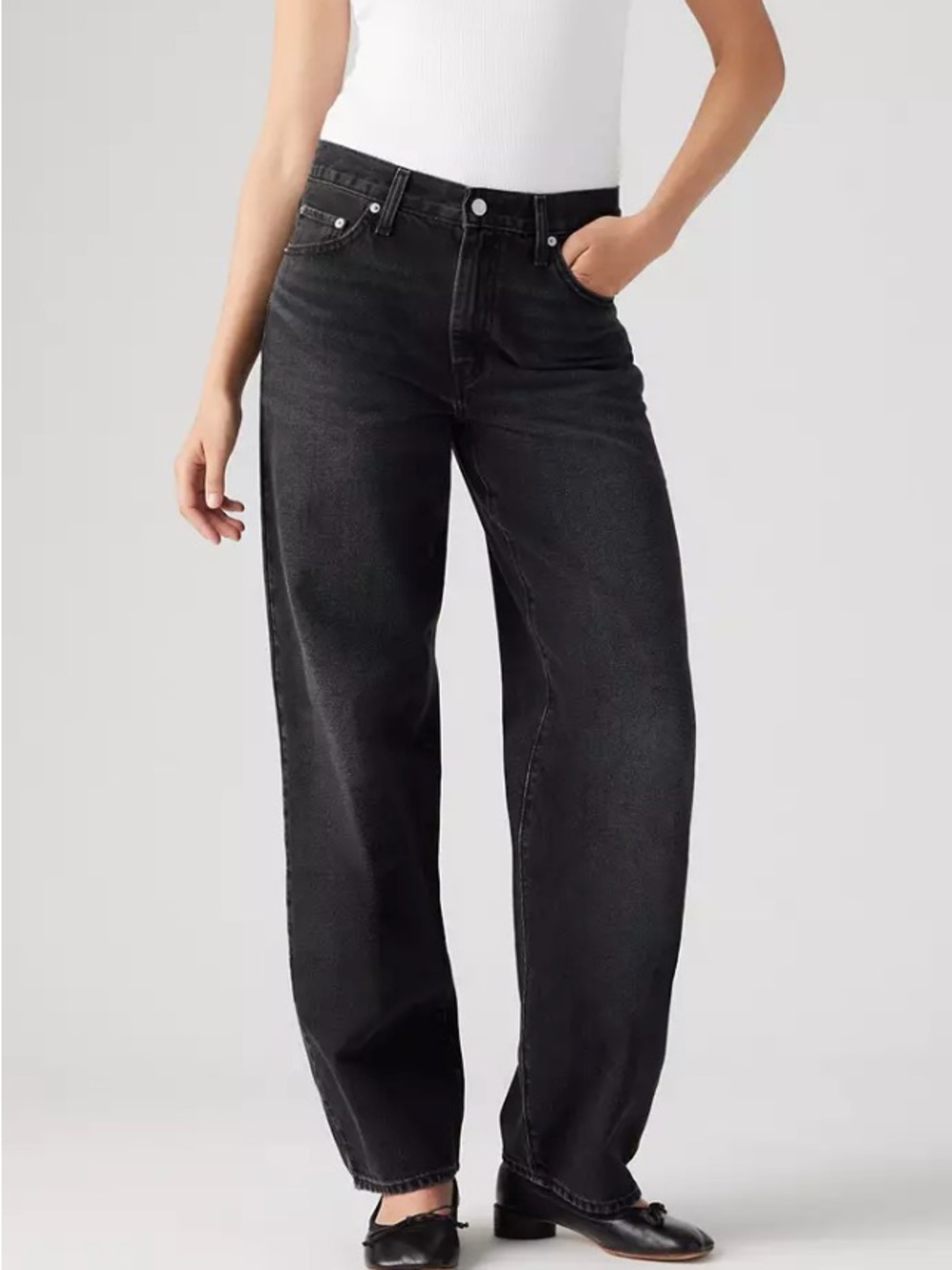 NWT Levi's Baggy Dad Jeans in Black